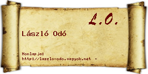 László Odó névjegykártya